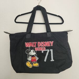 Disney Authentic Park Merchandise Black Tote Mickey Mouse Walt Disney World 71